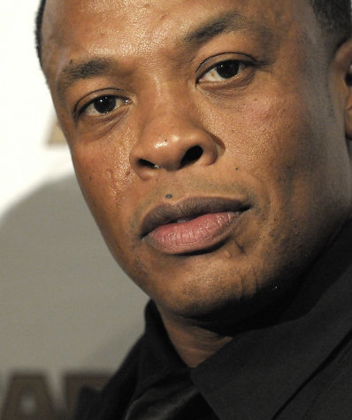 FILE-- A June 25, 2010 file photo shows rapper and producer Dr. Dre at the 23rd Annual ASCAP Rhythm & Soul Music Awards in Beverly Hills, Calif. The Coachella Valley Music and Art Festival announced Monday Jan. 9, 2012 that Dr. Dre will be one of the headliners at the festival in April. (AP Photo/Dan Steinberg)