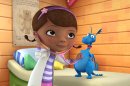 In this image released by Disney Junior, the character Doc McStuffins is shown with Stuff in a scene from Disney Junior's animated series 