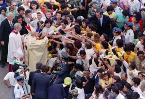 Pope John Paul II blesses Bolivians on May 13, 1988&nbsp;&hellip;