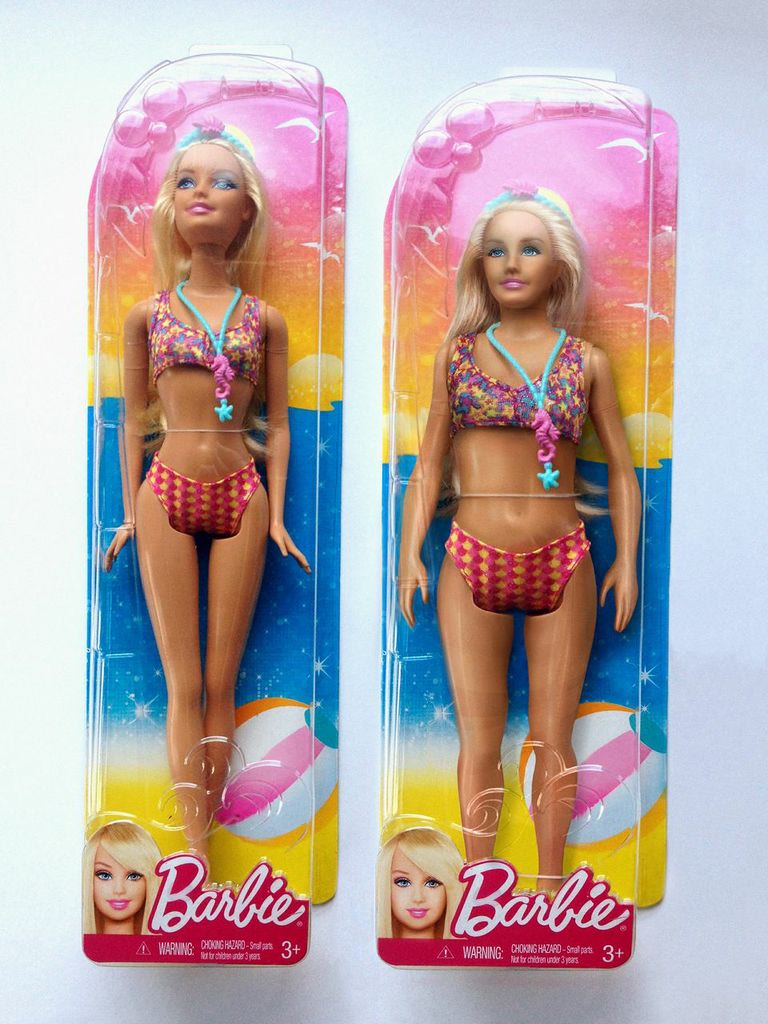 According to photographer and artist Nickolay Lamm, the Barbie on the ...