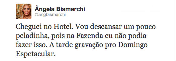 Ângela Bismarchi fala sobre vida sexual com o marido: “Desde ontem matando o atraso” [+São Jorge][+Kaneda pegava][+Ricardo JPPP???][+JPP é certeza][+São Jorge´s do forum] Atwitter2107