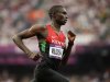 Kenya's David Lekuta Rudisha competes to win gold in the men's 800m final during the London 2012 Olympic Games at the Olympic Stadium