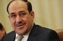 Iraqi Prime Minister Nuri al-Maliki speaks on November 1, 2013 in Washington, DC