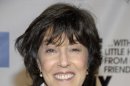 FILE - In this Dec. 2, 2008 file photo, director Nora Ephron poses on the press line at "One Night Only...With a Little Help From Our Friends" benefiting UCLA School of Theater, Film and Television at Royce Hall in Los Angeles. Publisher Alfred A. Knopf confirmed Tuesday, June 26, 2012, that author and filmmaker Nora Ephron died Tuesday of leukemia. (AP Photo/Dan Steinberg, file)
