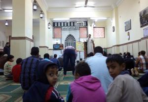 Egyptian boys attend Friday prayers in Cairo on February&nbsp;&hellip;