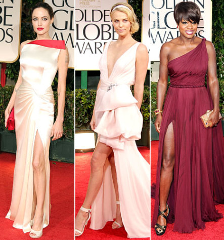 Golden Globes 2012: Dresses With Super-High Sexy Slits