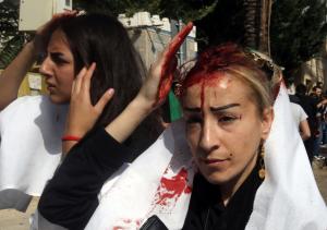 Lebanese Shiite Muslim women take part in a self-flagellation&nbsp;&hellip;