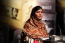 Malala Yousafzai speaks at an awards ceremony in Dublin on September 17, 2013