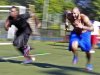 Tucker and Naanee run sprints during workouts with other NFL hopefuls at the Bommarito Performance Systems facility in North Miami Beach