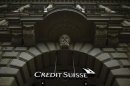 Logo of Swiss bank Credit Suisse is seen on a building at Paradeplatz square in Zurich