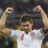 England's Parker celebrates victory over Ukraine after their Group D Euro 2012 soccer match at the Donbass Arena in Donetsk