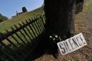View on August 30, 2013 shows the entrance of the village of Oradour-sur-Glane in France