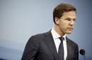Moscow has issued a blacklist of European Union politicians barred from Russia in response to EU sanctions over Crimea and Ukraine, said Dutch Prime Minister Mark Rutte, pictured on April 24, 2015 at The Hague