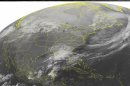 This NOAA satellite image taken Sunday, Feb. 26, 2012 at 12:45 a.m. EST shows clouds over Florida associated with some precipitation over the area. Clear skies are noted over the Southern Plains. (AP PHOTO/WEATHER UNDERGROUND)