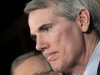 FILE - In this March 14, 2011 file photo, Sen. Rob Portman, R-Ohio, right, accompanied by Senate Minority Leader Mitch McConnell of Ky., speaks on Capitol Hill in Washington. Portman has been name to the powerful new committee that will try to come up with a bipartisan plan this fall to reduce the federal budget deficit by more than $1 trillion. (AP Photo, File)