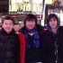 Tsarnaev poses with Tazhayakov and Kadyrbayev in an undated photo taken in New York