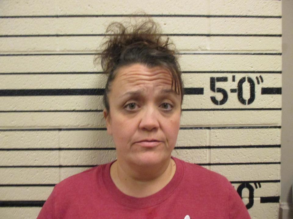 This Dec. 4, 2014 photo provided by the Washita County, Okla., Sheriff's Office shows Kathyn Lynn Hicks. Hicks was charged Thursday, Dec. 10, 2015...