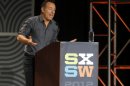 Musician Bruce Springsteen gives the keynote address at the SXSW Music Festival in Austin, Texas on Thursday, March 15, 2012. (AP Photo/Jack Plunkett)