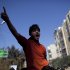 A man chants anti-government slogans during a demonstration in Idlib, north Syria, Friday, March 9, 2012. (AP Photo/Rodrigo Abd)