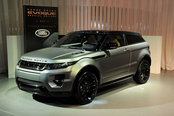 The matte black Evoque is a result of the collaboration between Victoria 