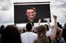 Edward Snowden at the Roskilde Festival in Denmark. (Reuters)