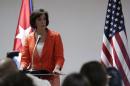 U.S. Assistant Secretary for Western Hemisphere Affairs Roberta Jacobson speaks during a conference in Havana