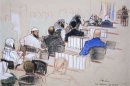 Ramzi, Walid bin Attash and Khalid Sheikh Mohammad, three of the alleged conspirators in the 9/11 attacks, attend court dressed in camouflage during hearings in Guantanamo Bay