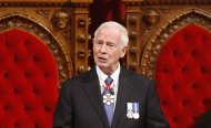 Governor General David Johnston speaks during his installation on Oct. 1, 2010, in Ottawa. Friday's throne speech is expected to be short and direct and will focus on the economy as the majority Conservative government's top priority. THE CANADIAN PRESS/Adrian Wyld