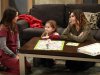 In this image released by ABC, actors, from left, Kimberly McCullough, Brooklyn Silzer and Finola Hughes appear in a scene from the daytime series, "General Hospital." This month, McCullough is leaving the  popular ABC soap opera to pursue directing. She has appeared on the show since she was 6-years-old. (AP Photo/ABC, Ron Tom)