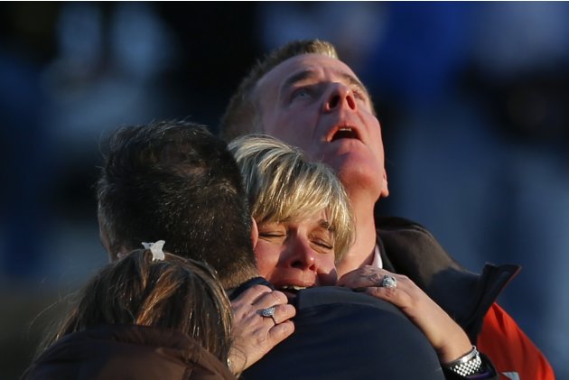 The families of victims grieve …