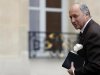 French Foreign Minister Fabius arrives for a Defence Council meeting at the Elysee Palace in Paris