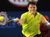 Milos Raonic (pictured) will next face American Ryan Harrison on Saturday