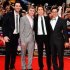Blake Harrison, James Buckley, Joe Thomas and Simon Bird arrive for the world premiere of The Inbetweeners Movie