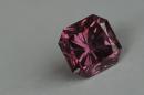 A Rio Tinto 1.32 carat square radiant pink diamond known as the Argyle Siren, is seen in Hong Kong on September 20, 2012