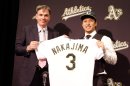 Oakland Athletics Introduce Hiroyuki Nakajima