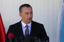 United Nations' new Middle East peace envoy, Nickolay Mladenov speaks during a press conference on April 30, 2015 in Gaza city