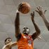 Syracuse's Dion Waiters (3) drives to the basket while guarded by Connecticut's Jeremy Lamb, left, in the first half of an NCAA college basketball game in Storrs, Conn., Saturday, Feb. 25, 2012. (AP Photo/Jessica Hill)