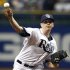 Tampa Bay Rays starting pitcher Jeremy Hellickson delivers to the Detroit Tigers during the first inning of a baseball game Thursday, Aug. 25, 2011, in St. Petersburg, Fla. (AP Photo/Chris O'Meara)