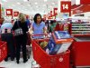 Shoppers checkout at a Target store in Virginia