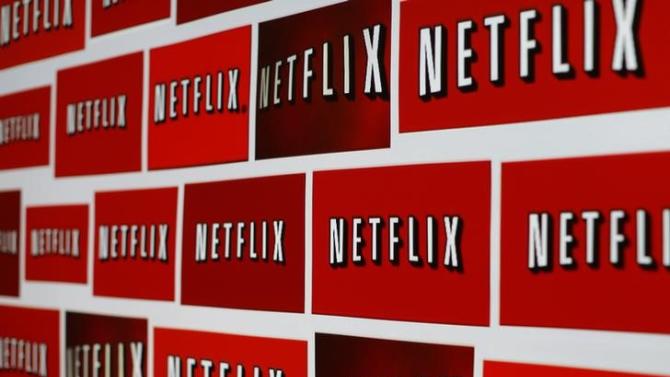 The Netflix logo is shown in this illustration photograph in Encinitas, California