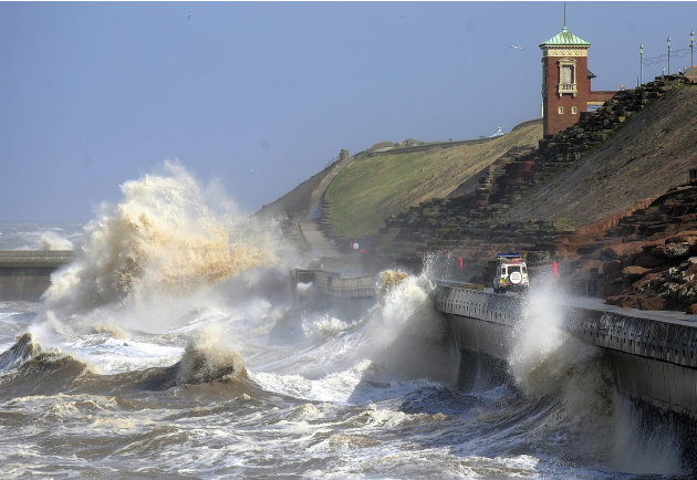 Gales and high tides sweep …