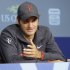 Roger Federer, of Switzerland, gestures while speaking during a news conference of the U.S. Open tennis tournament, Saturday, Aug. 27, 2011 in New York.  (AP Photo/Frank Franklin II)