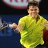 Milos Raonic (pictured) will next face American Ryan Harrison on Saturday
