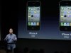 Apple's Phil Schiller talks about the iPhone 4S  world phone during an announcement at Apple headquarters in Cupertino, Calif., Tuesday, Oct. 4, 2011.  (AP Photo/Paul Sakuma)