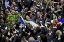 Congressman Araujo celebrates after voting for the impeachment of Rousseff in Brasilia
