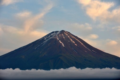 Mount Fuji is the highest mountain in Japan at 3,776 metres (12,460 feet) in Fujikawaguchiko