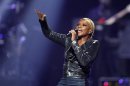Singer Mary J. Blige performs during second day of the 2012 iHeartRadio Music Festival at the MGM Grand Garden Arena in Las Vegas
