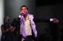 Palestinian winner of "Arab Idol" Mohammed Assaf performs in the West Bank city of Ramallah on July 1, 2013