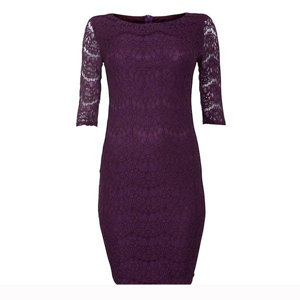 Purple lace Â¾ dress - Â£24.99 â€“ New Look