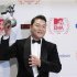 South Korean singer PSY poses with his Best Video award backstage during the MTV European Music Awards 2012 show at the Festhalle in Frankfurt
